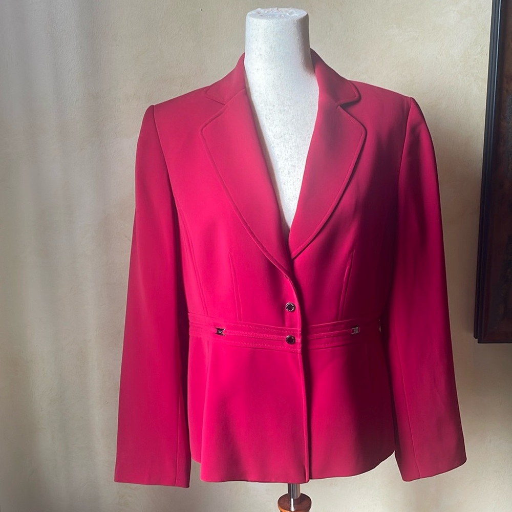 Tahari Red Blazer